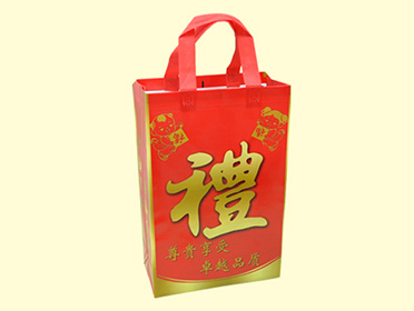紅色禮品袋-熱合立體袋